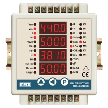 1 Phase & 3 Phase Multifunction Power & Energy Meter / Transducer  with  M. D & T. H. D. – TRMS with RS – 485 Communication (Model : MFM-96AFN, MFT-96AFN DIN RAIL)