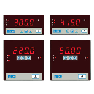 3 Phase Programmable V & A Meter