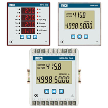 3 Phase Multifunction Power and Energy Meter / Power Line Supervisor - TRMS (Model : MFM-96S, SPVR-96S, MFM-DIN RAIL)