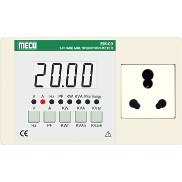 1 Phase Multifunction Appliance Meter – TRMS with RS-485 Port  (Model : EM-09)