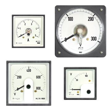 AC Moving Coil Rectifier Type DIN Panel Ammeter / Voltmeter (Model : C72, C96, MLC72, MLC96, MLC144, MLC110)