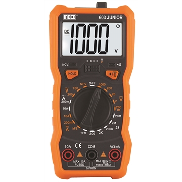 3-1/2 Digits 2000 Counts Manual Ranging Digital Multimeter (Model : 603 JUNIOR)