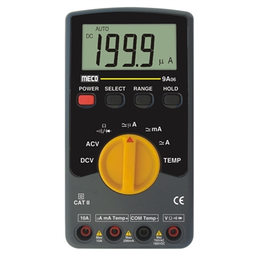 3-1/2 Digit 2000 Count Autoranging Digital Multimeter (Model : 9A06)