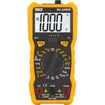 3-1/2 Digits 2000 Counts Manual Ranging Digital Multimeter (Model : 603 JUNIOR)