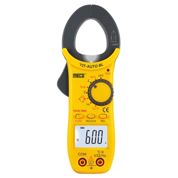 3-3/4 Digit 4000 Count 600A AC Autoranging Digital Clampmeter with Temperature – TRMS (Model : 72T-AUTO BL)