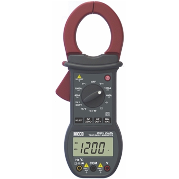 3-3/4 Digit 4200 Count 1200A DC / 1000A AC TRMS Digital Clampmeter with Max / Min, Delta REL, Frequency & Temperature