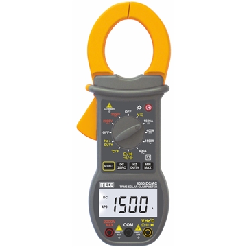 3-3/4 Digit 4200 Count 1500A DC/AC & 2000V DC/AC TRMS Digital Solar Clampmeter (Model : 4050)