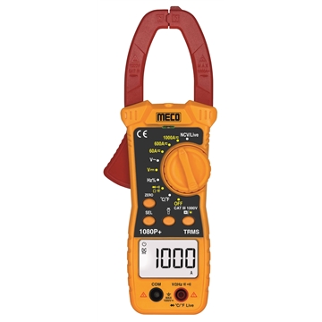 3-5/6 Digit 6000 Count 1000A DC / AC TRMS Digital Clampmeter with Temperature & Frequency (Model : 1080P+)