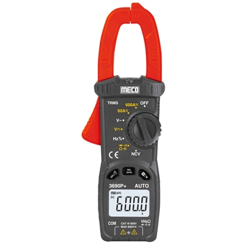 3-5/6 Digit 6000 Count 600A DC / AC TRMS Auto Ranging Digital Clampmeter (Model : 3690P+AUTO)