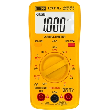3-5/6 Digit 6000 Counts Autoranging Digital LCR Multimeter – TRMS (Pocket Size)