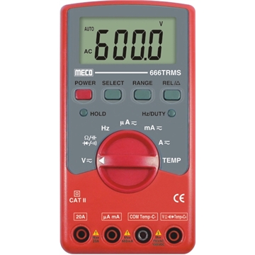 3-5/6 Digit 6600 Count TRMS Autoranging Digital Multimeter (Model : 666TRMS)