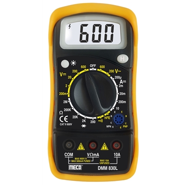 3½ Digit 2000 Counts Digital Multimeter (Model : DMM 830L)