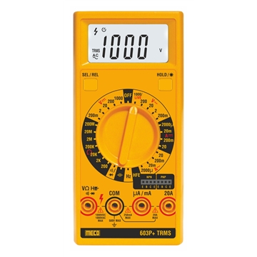 3½ Digits 2000 Counts Manual Ranging Digital Multimeter - TRMS (Model : 603P+TRMS)