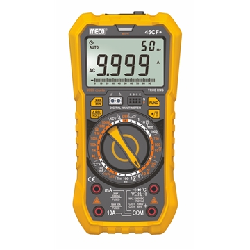 4 Digit 9999 Counts Manual Ranging Digital Multimeter - TRMS (Model : 45CF+)