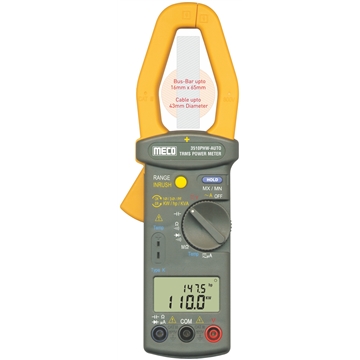 Clamp - On TRMS Power Meter with Automatic Computation of 1 & 3 Phase Parameters