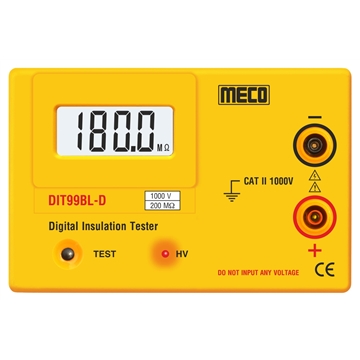 Digital Insulation Tester 1000V - 200M Ohms (Model : DIT99BL-D)