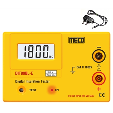 Digital Insulation Tester with Battery Adaptor 1000V - 2000M Ohms (Model : DIT99BL-E [BA])
