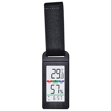 Portable Temperature & RH Meter with Clock (Model : PTHM-90)