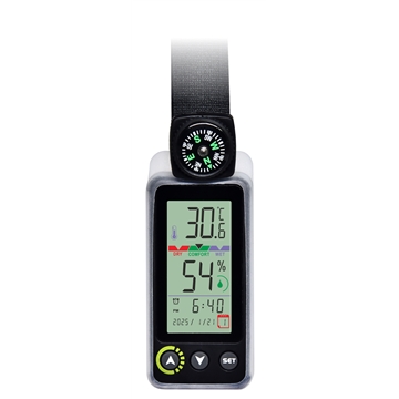 Portable Temperature & RH Meter with Clock, Calendar & Compass (Model : PTHM-90C)